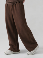 THE URBAN WIDE-LEG TROUSERS BROWN - UNISEX