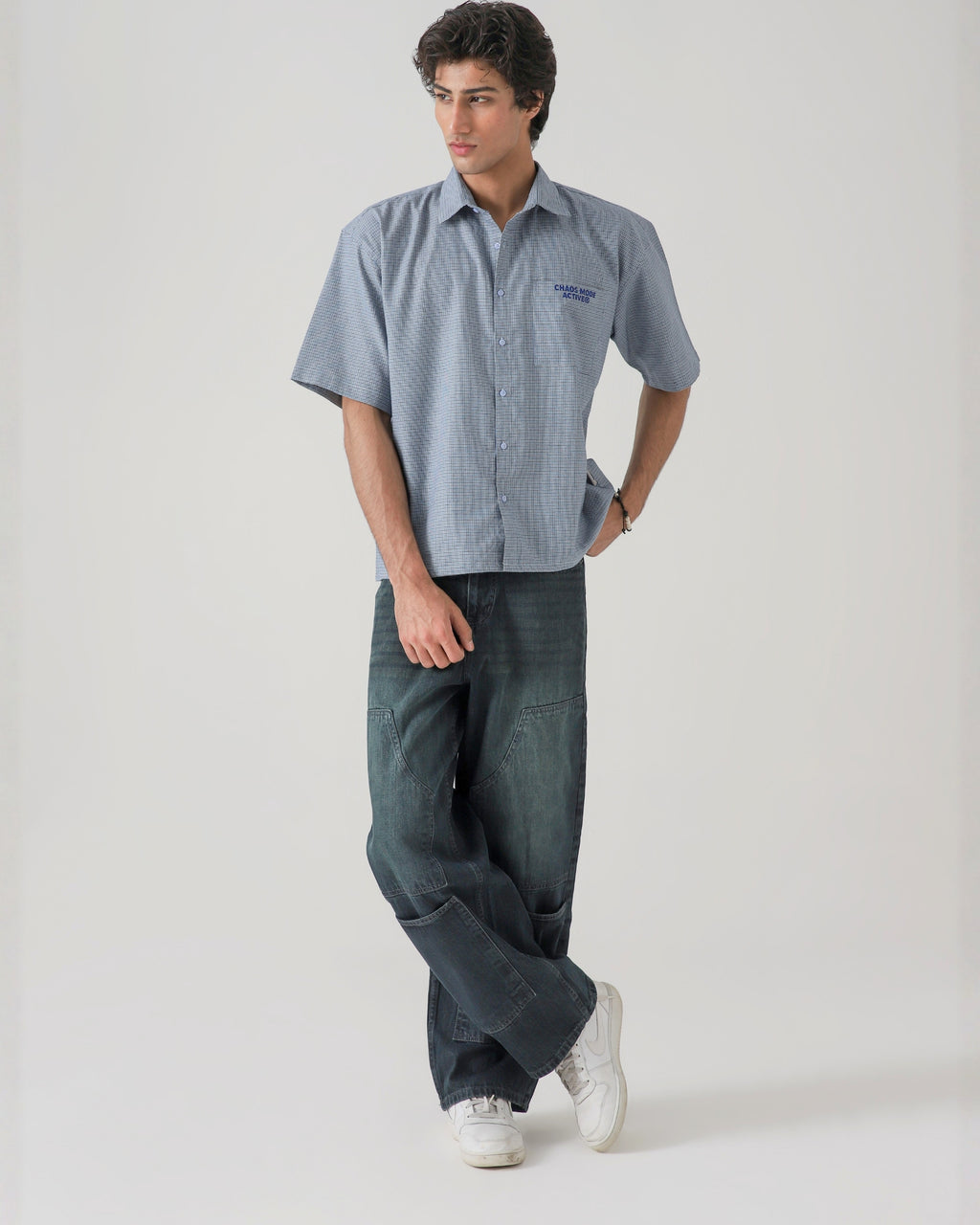 THE UTILITY OLIVE LOOSE DENIM