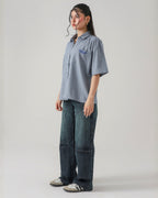 THE UTILITY OLIVE LOOSE DENIM