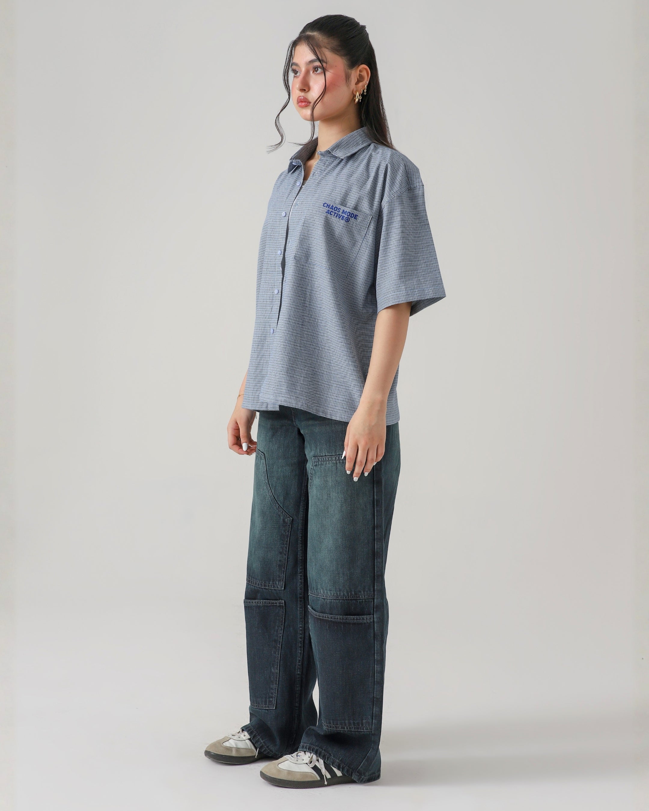 THE UTILITY OLIVE LOOSE DENIM