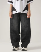 THE SHADOW RAIL BLACK LOOSE DENIM