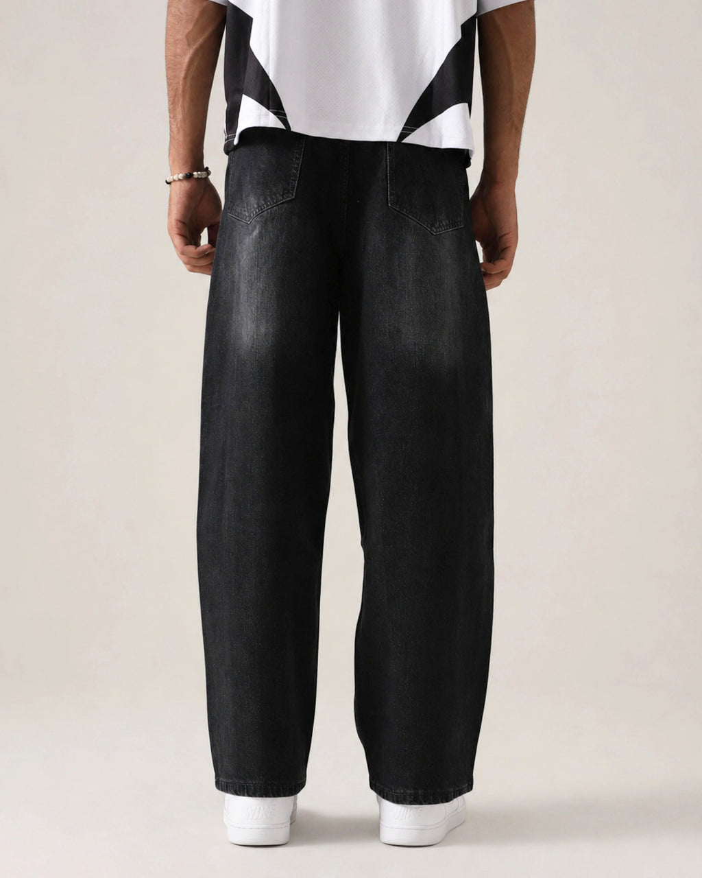 THE SHADOW RAIL BLACK LOOSE DENIM