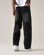 THE SHADOW RAIL BLACK LOOSE DENIM