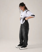THE SHADOW RAIL BLACK LOOSE DENIM