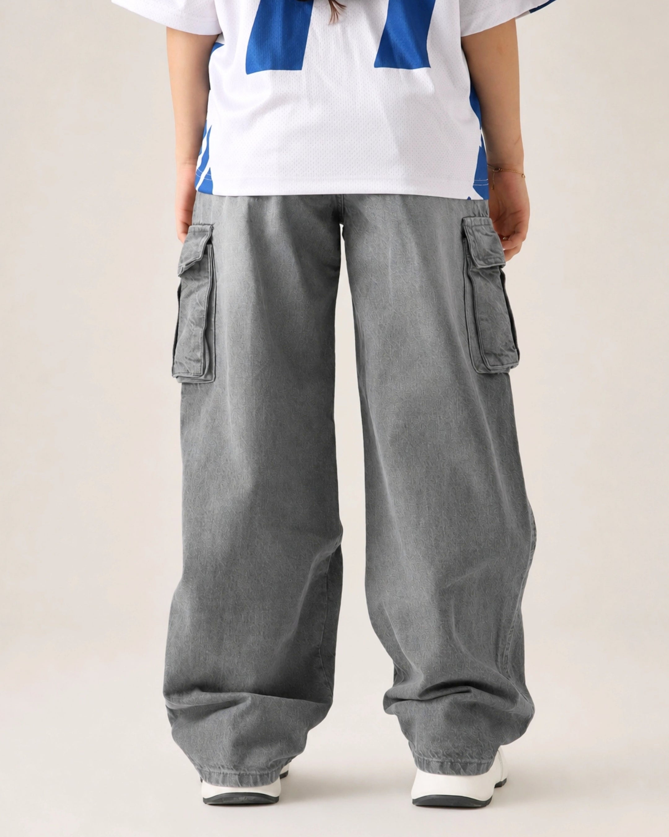 The Bunker Grey Loose Cargo Denim Secondary image