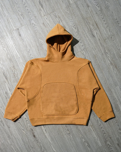 Brown Intersect hoodie – Oversized