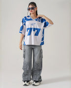 THE BUNKER GREY LOOSE CARGO DENIM