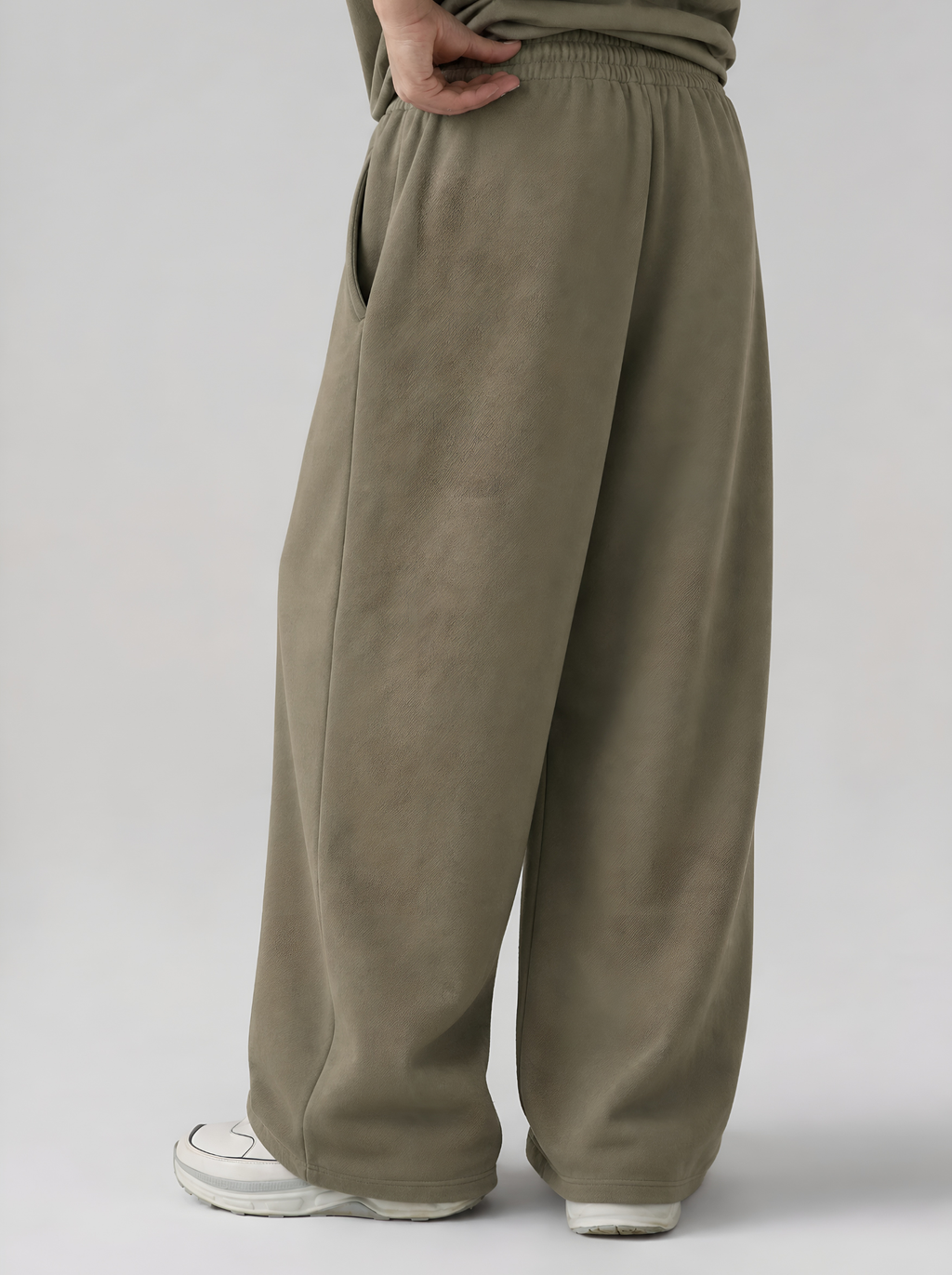 THE URBAN WIDE-LEG TROUSERS GREEN - UNISEX