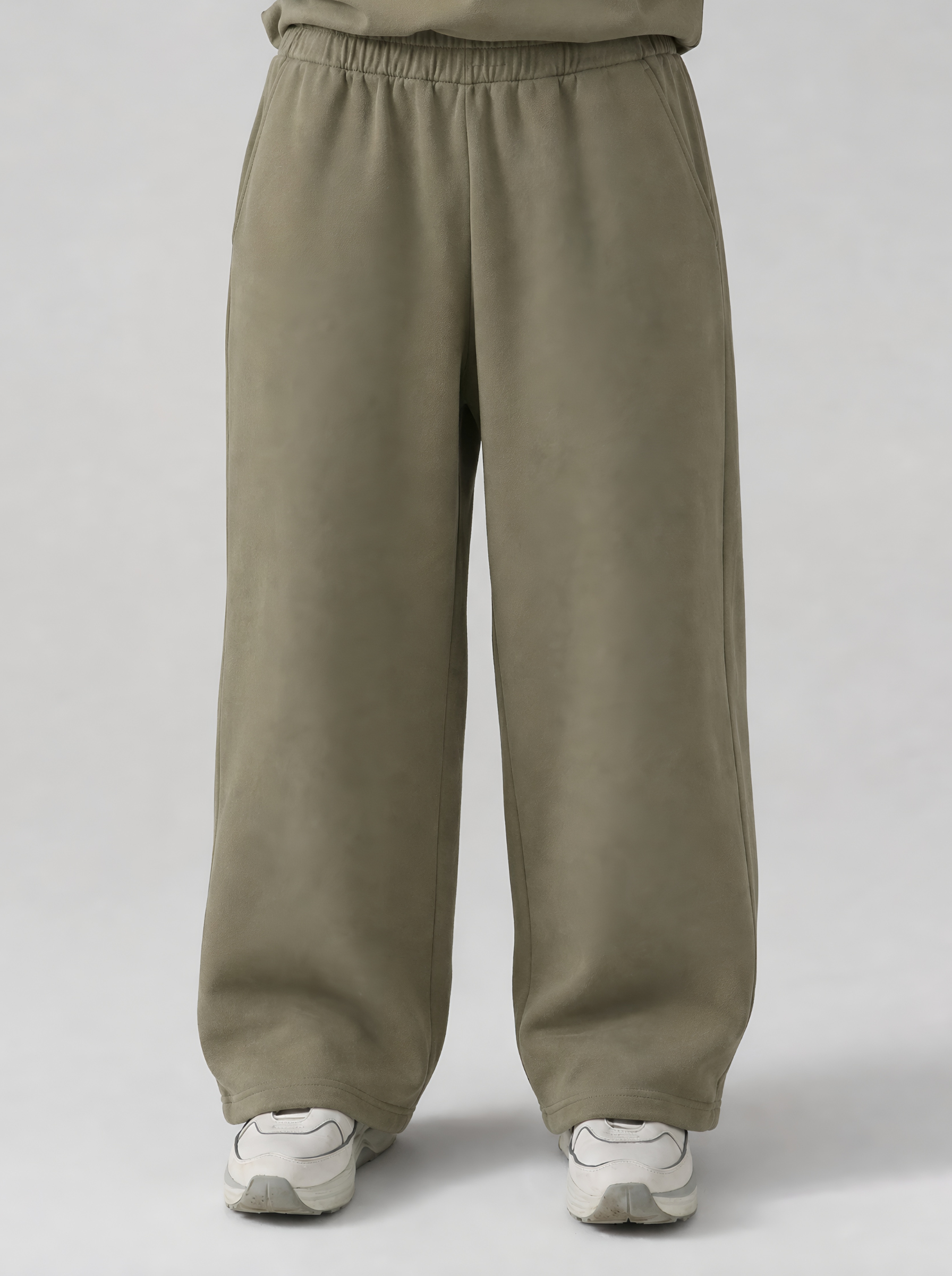 THE URBAN WIDE-LEG TROUSERS GREEN - UNISEX