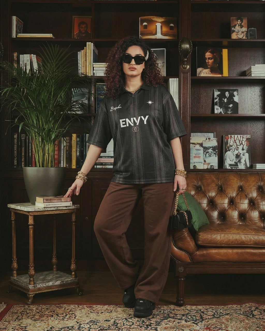 THE URBAN WIDE-LEG TROUSERS BROWN - UNISEX