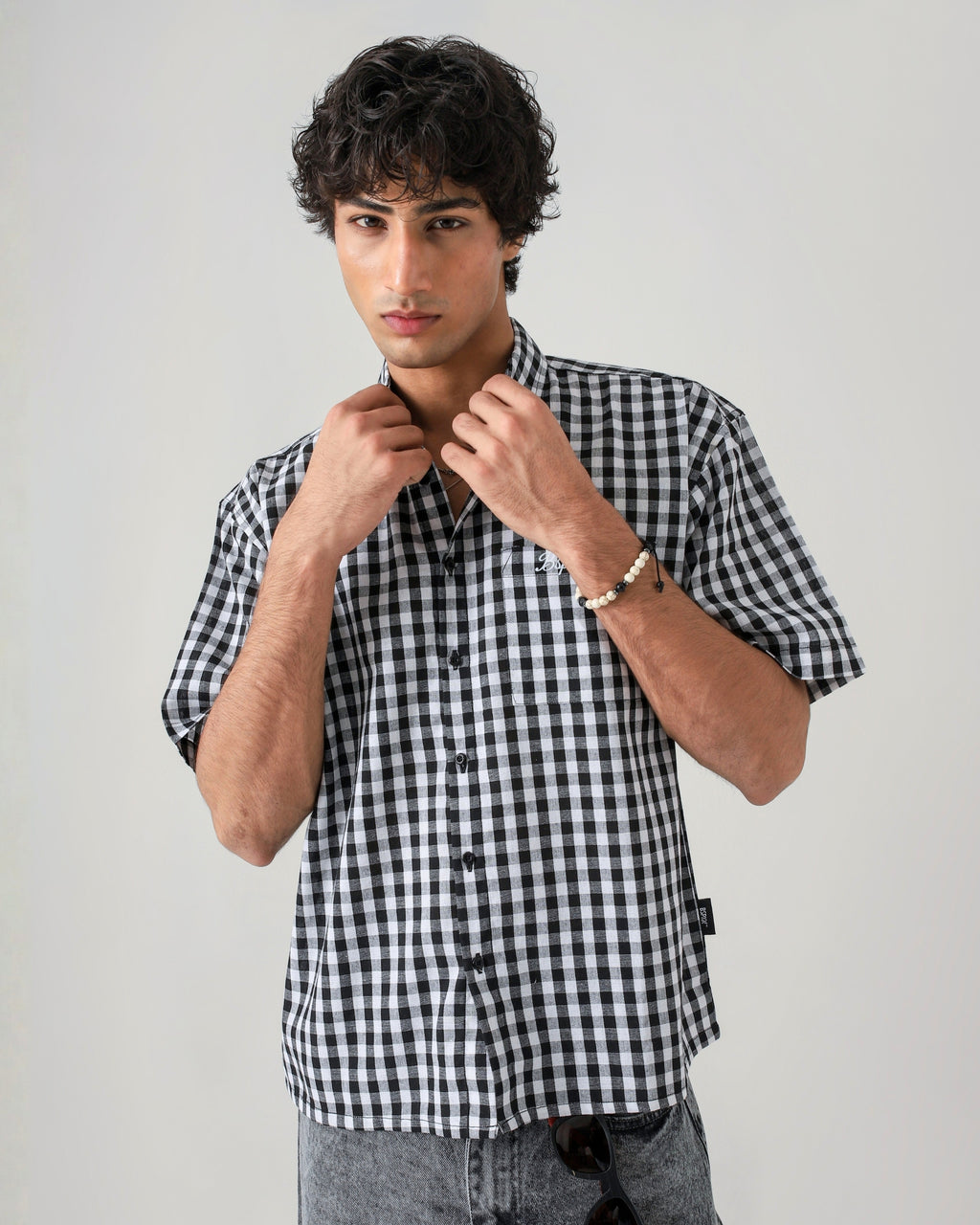 THE ANARCHY CHECK BOXY-FIT SHIRT