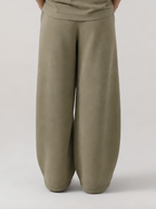 THE URBAN WIDE-LEG TROUSERS GREEN - UNISEX