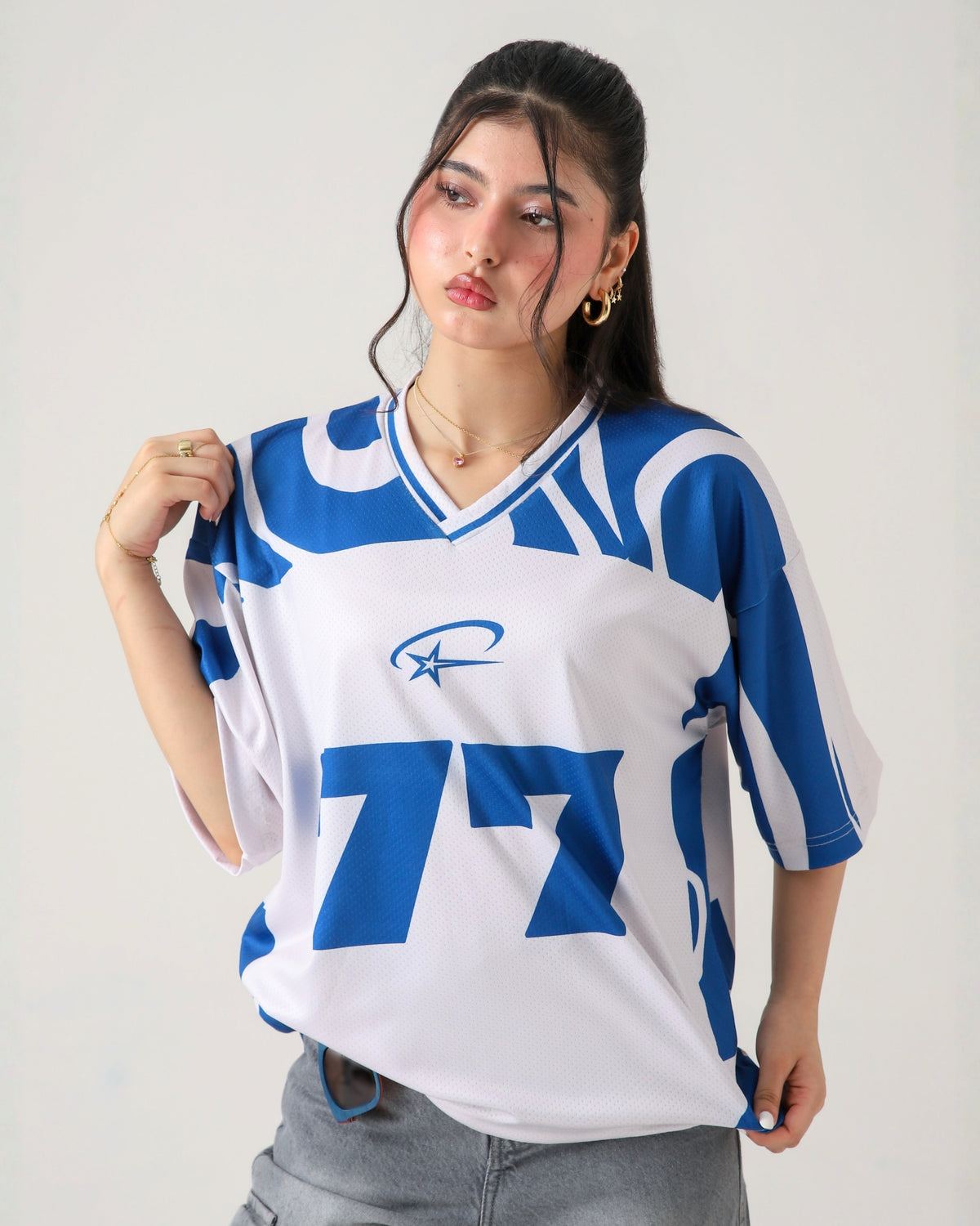 THE BLITZ-77 OVERSIZED MESH JERSEY