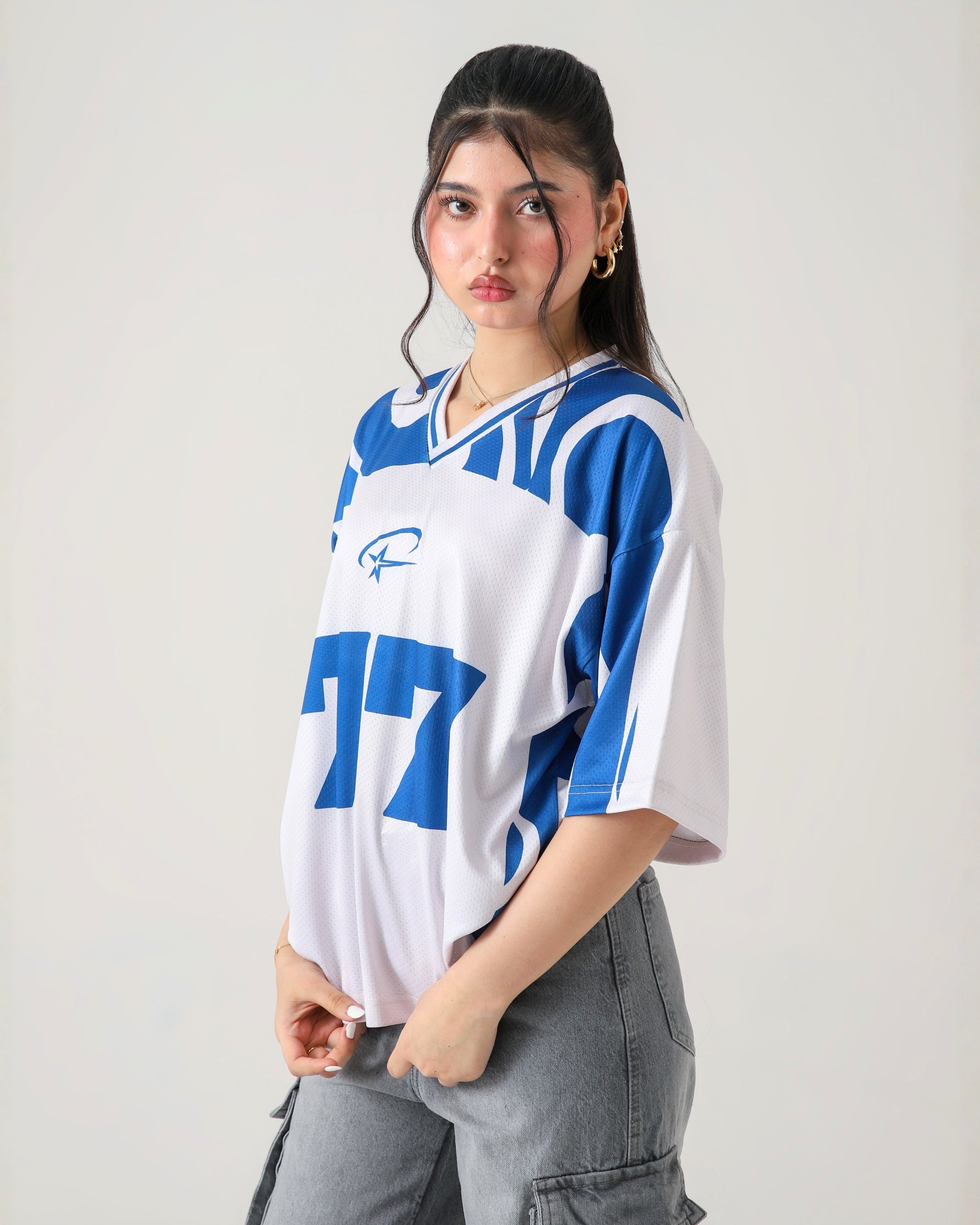 THE BLITZ-77 OVERSIZED MESH JERSEY
