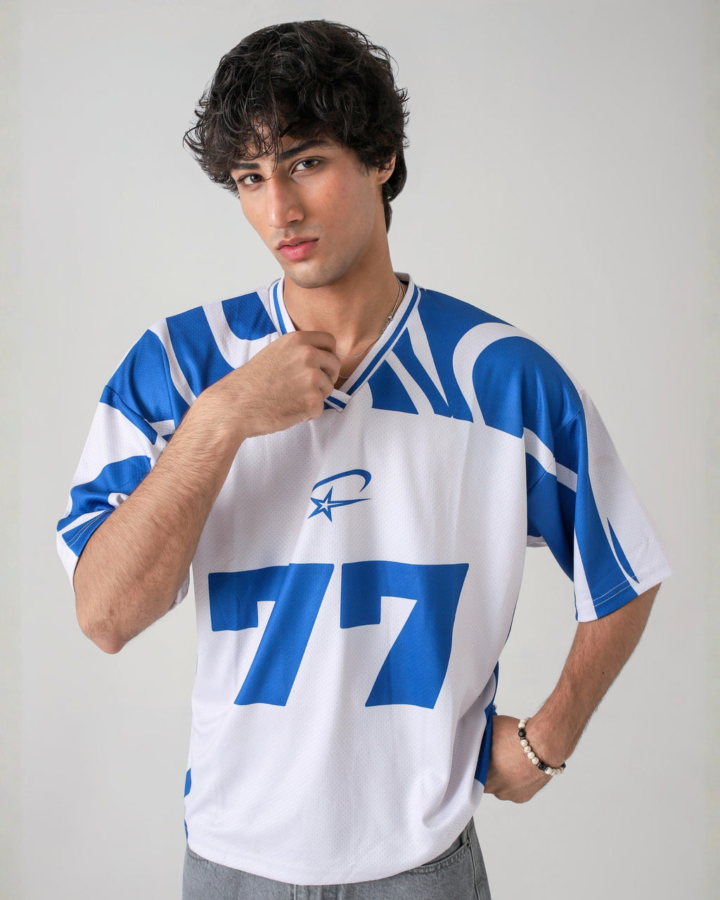 THE BLITZ-77 OVERSIZED MESH JERSEY