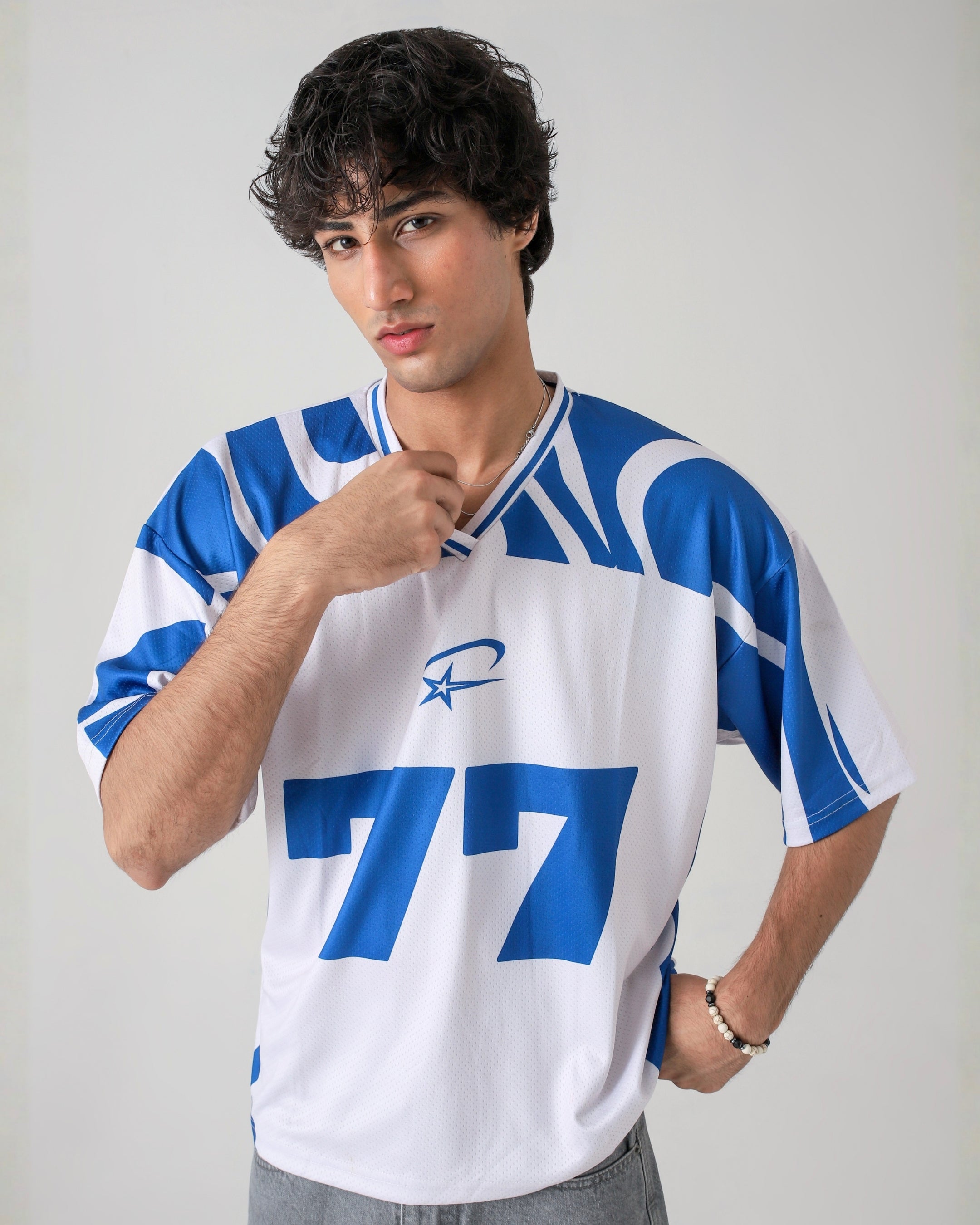 THE BLITZ-77 OVERSIZED MESH JERSEY