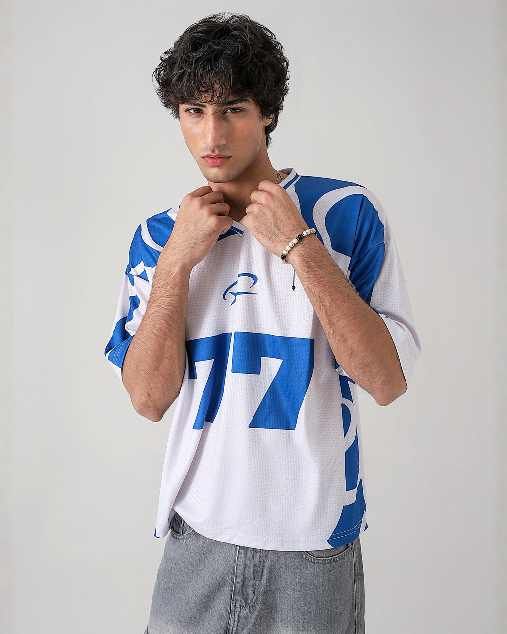 THE BLITZ-77 OVERSIZED MESH JERSEY
