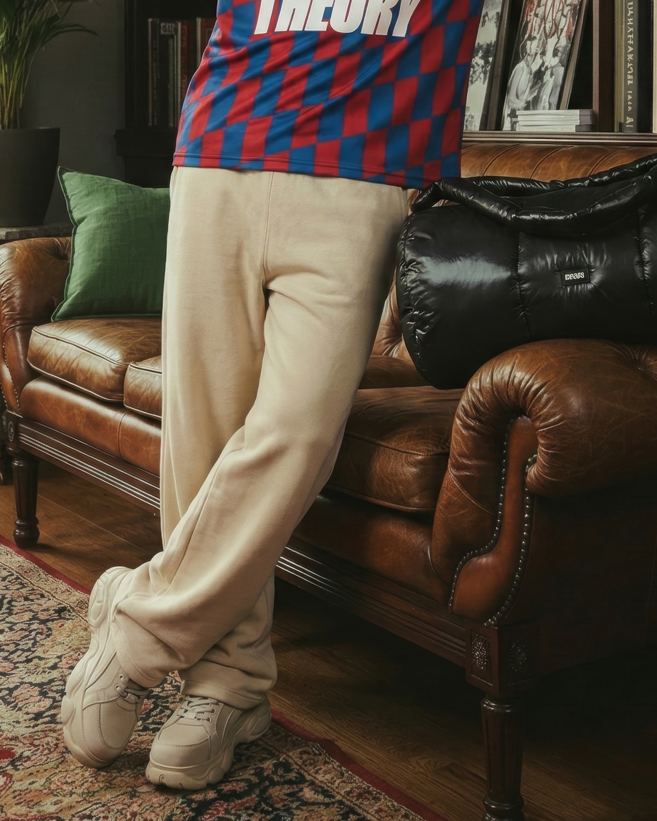 THE URBAN WIDE-LEG TROUSERS CREAM - UNISEX Main image