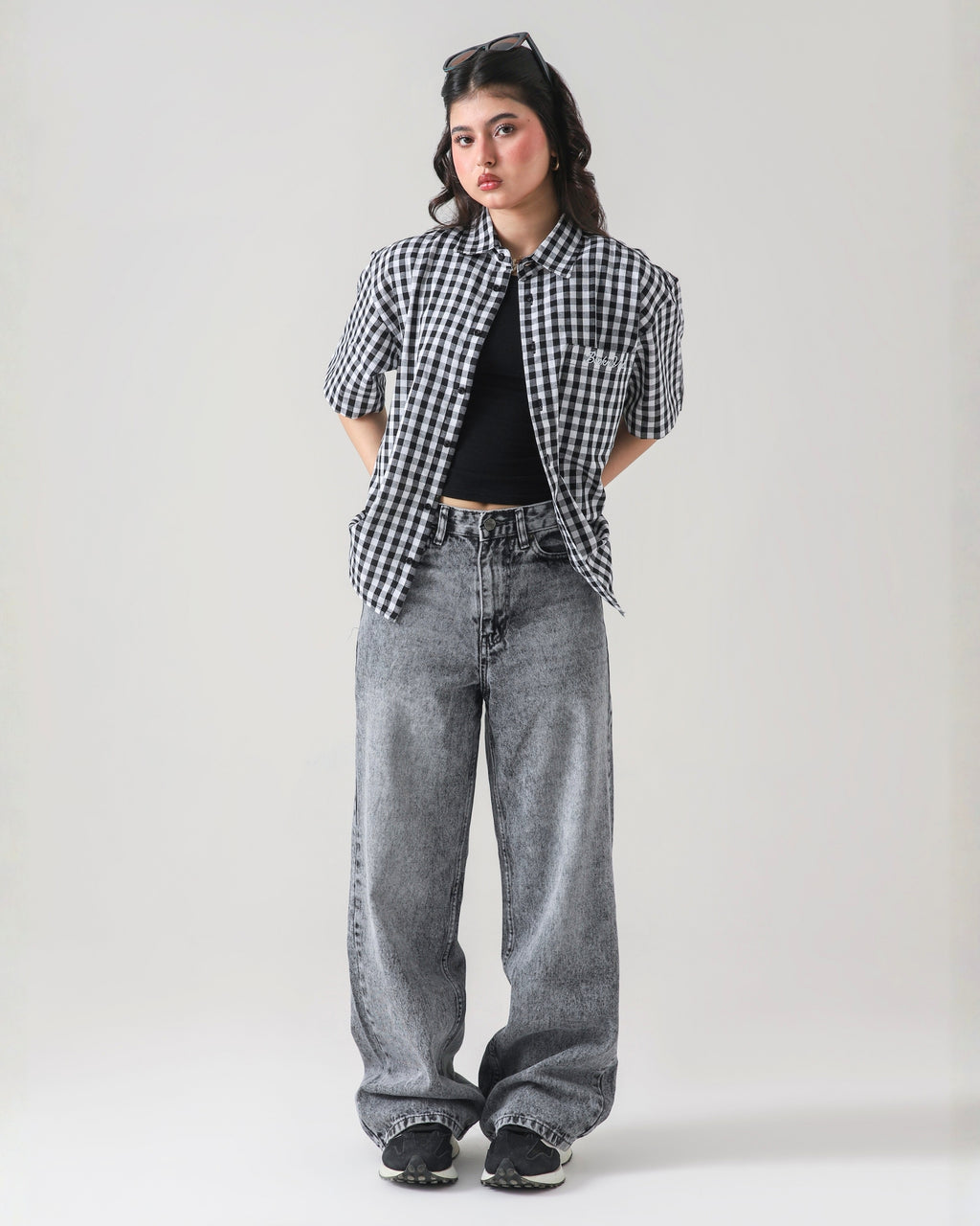 THE ANARCHY CHECK BOXY-FIT SHIRT
