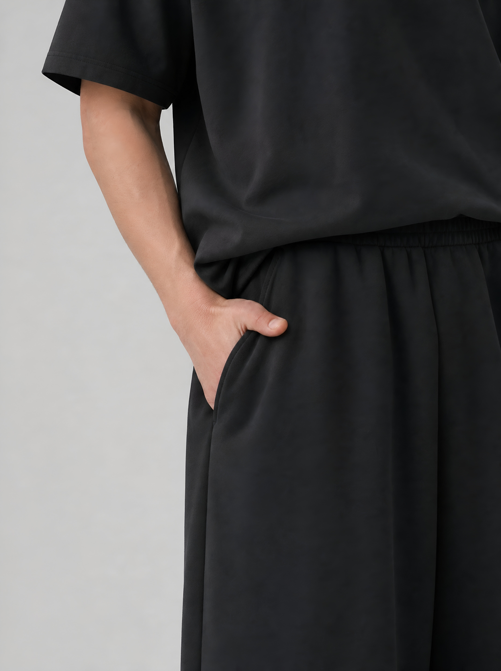 THE URBAN WIDE-LEG TROUSERS BLACK - UNISEX