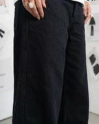 Pitch Black Denim - Loose Fit - UNISEX