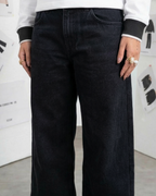 Pitch Black Denim - Loose Fit - UNISEX