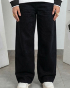 Pitch Black Denim - Loose Fit - UNISEX