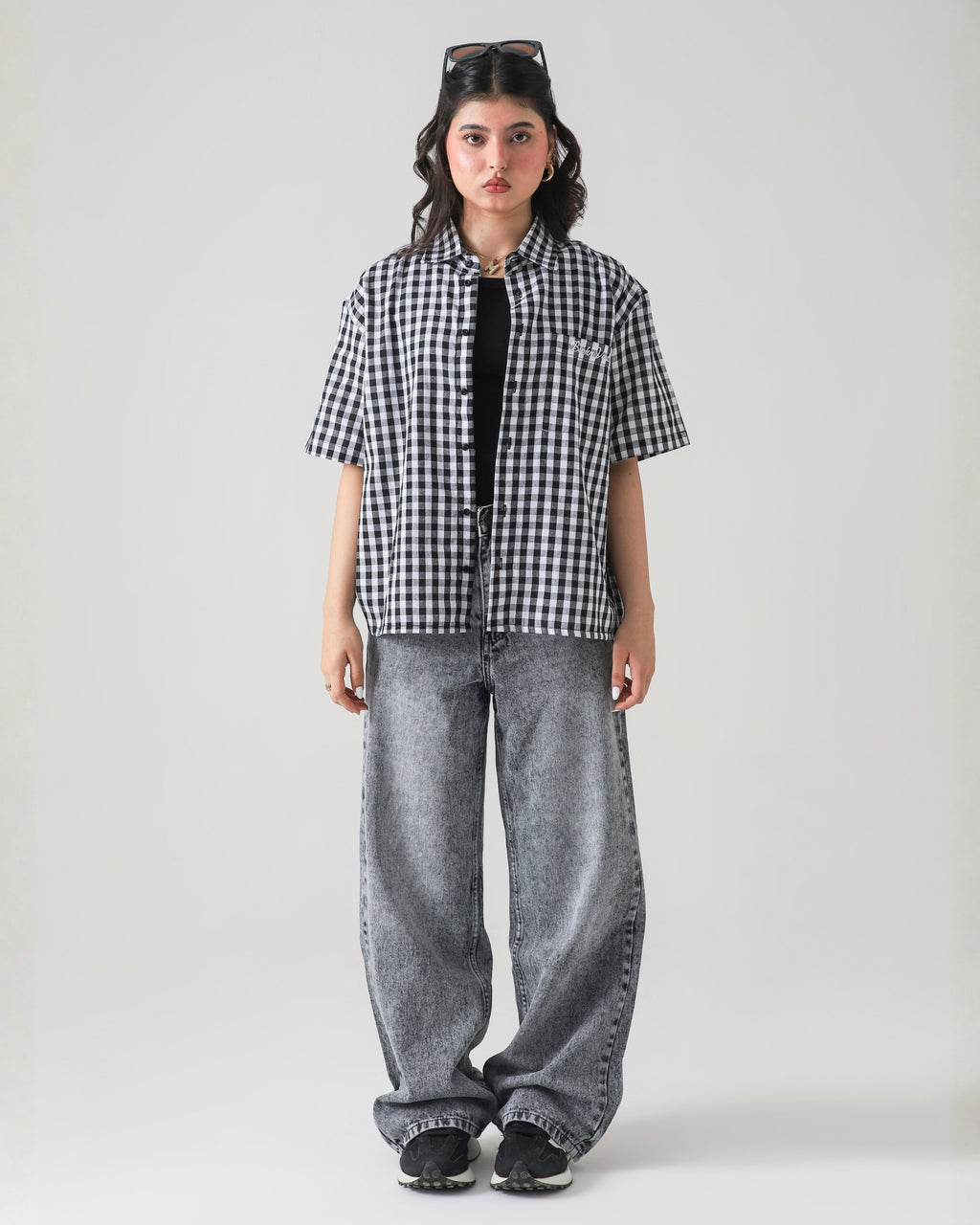 THE ANARCHY CHECK BOXY-FIT SHIRT
