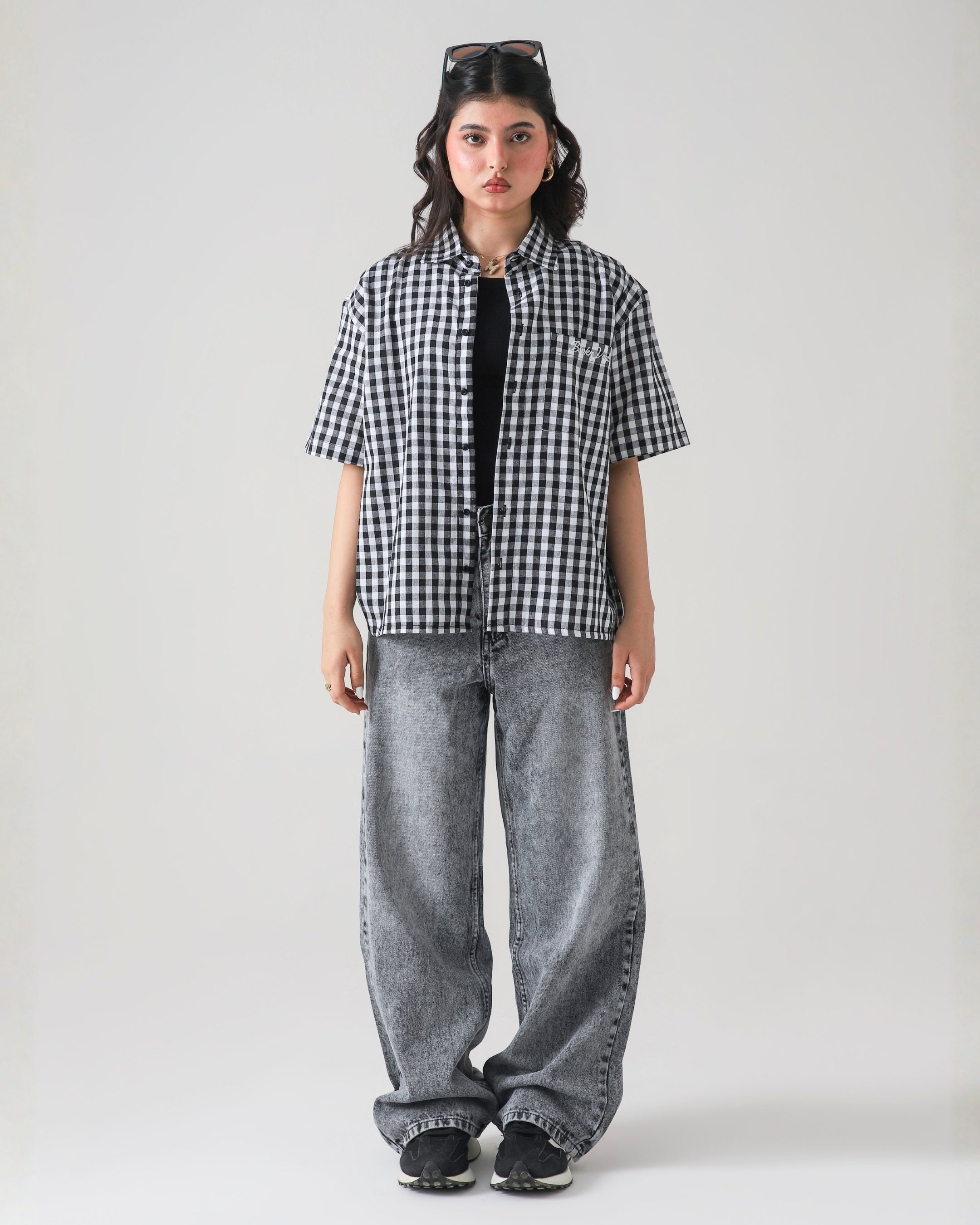 THE ANARCHY CHECK BOXY-FIT SHIRT