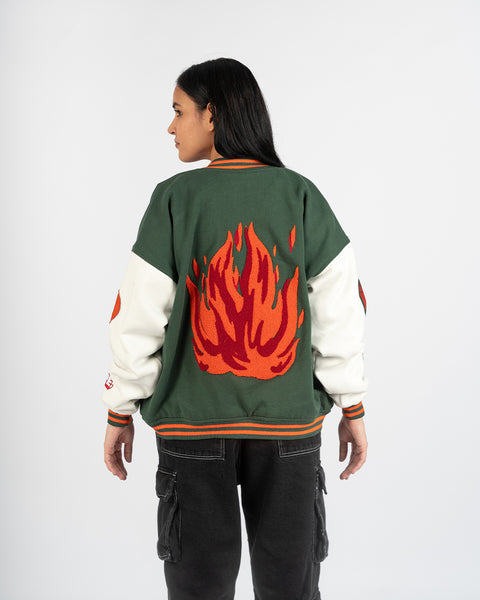 The Fiery Baseball Jacket- UNISEX