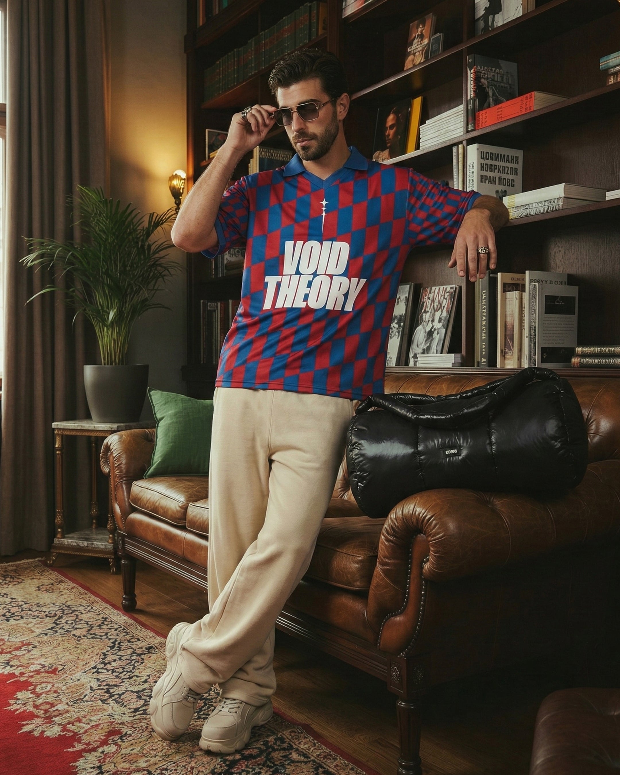 THE URBAN WIDE-LEG TROUSERS CREAM - UNISEX Secondary image