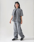 THE ANARCHY CHECK BOXY-FIT SHIRT