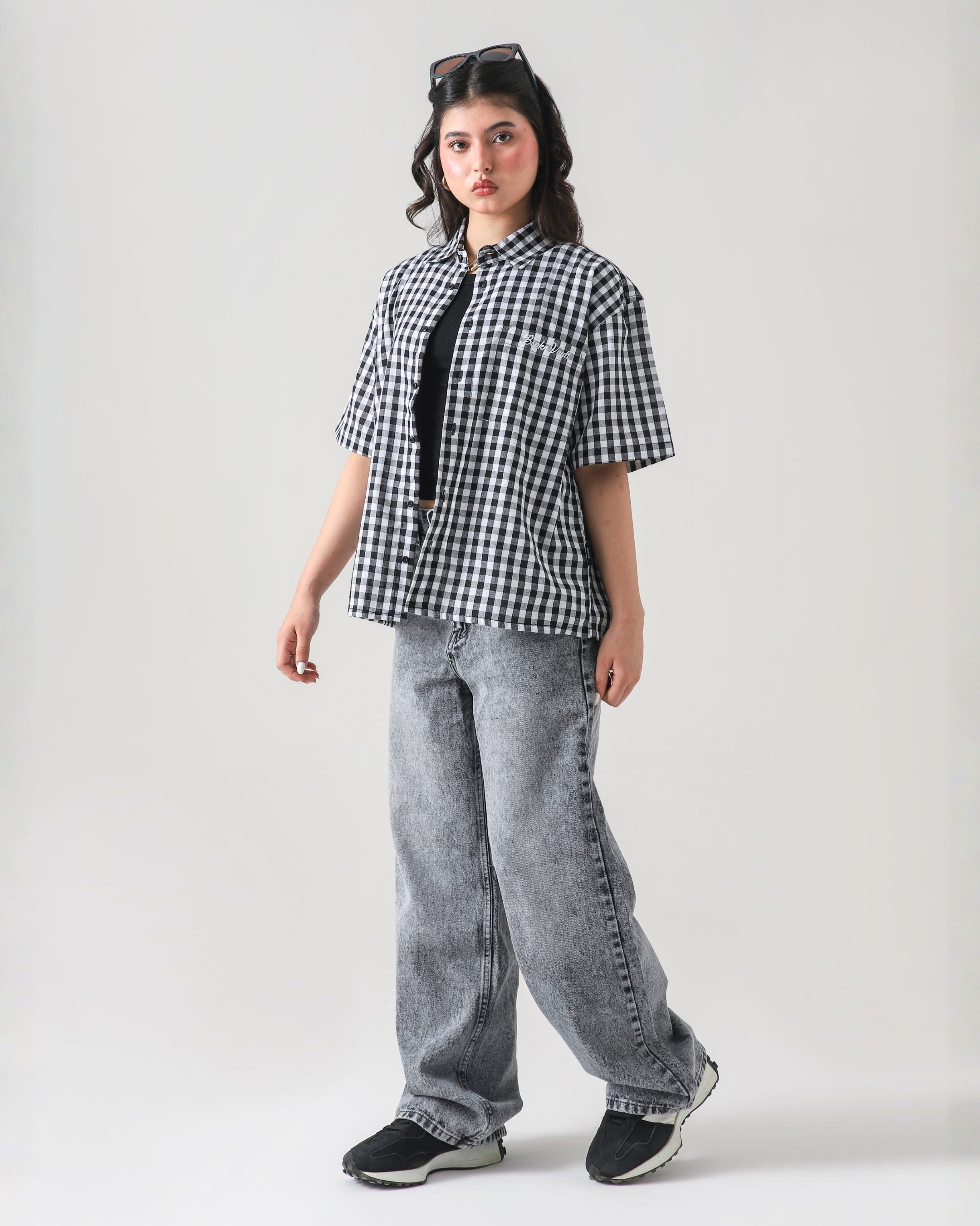 THE ANARCHY CHECK BOXY-FIT SHIRT