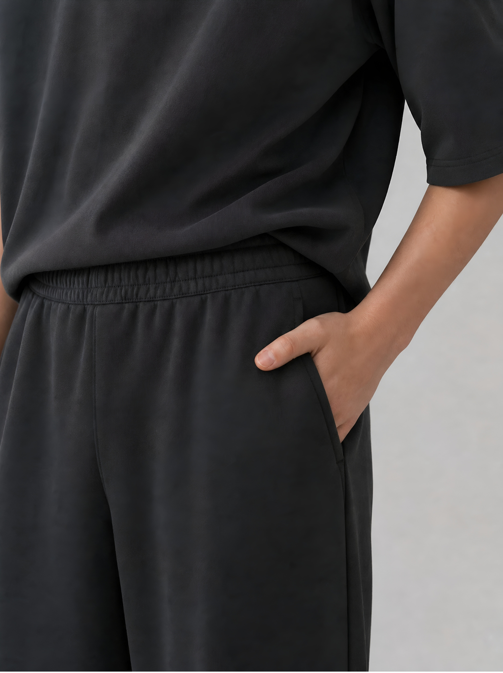 THE URBAN WIDE-LEG TROUSERS BLACK - UNISEX
