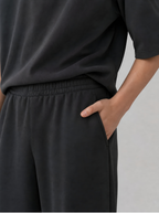 THE URBAN WIDE-LEG TROUSERS BLACK - UNISEX