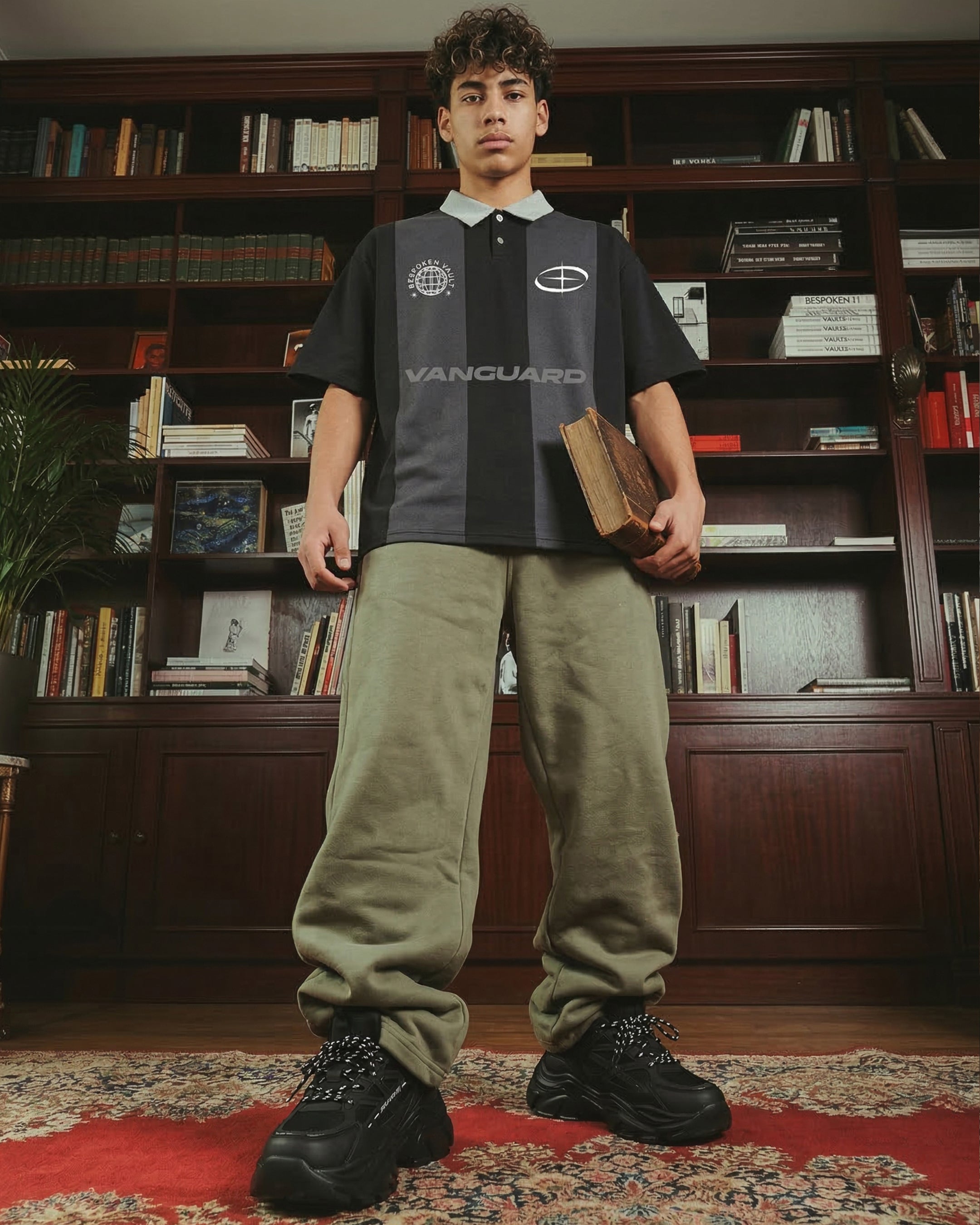 THE URBAN WIDE-LEG TROUSERS GREEN - UNISEX