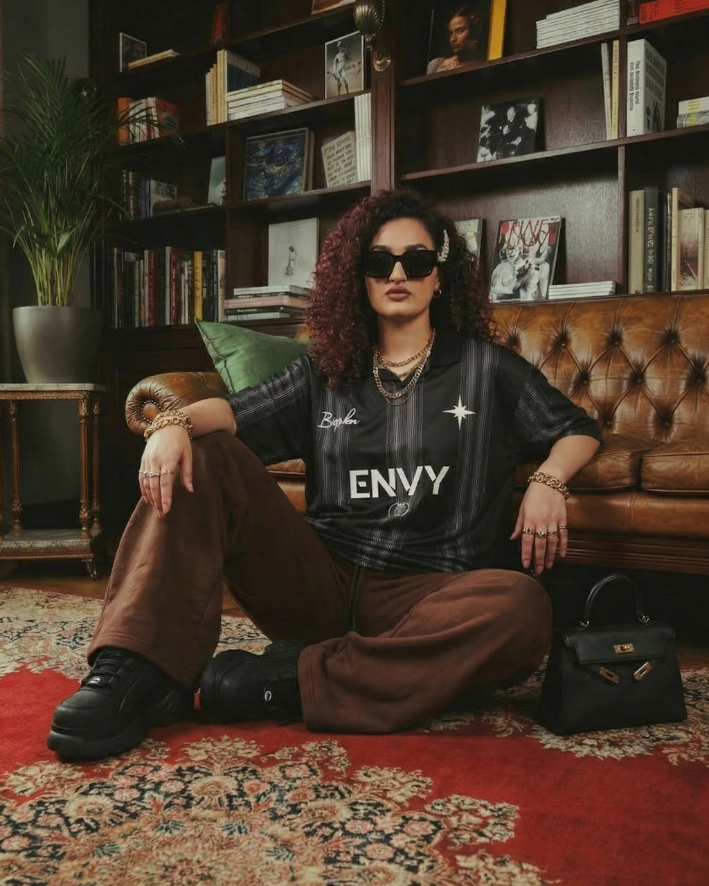 THE URBAN WIDE-LEG TROUSERS BROWN - UNISEX