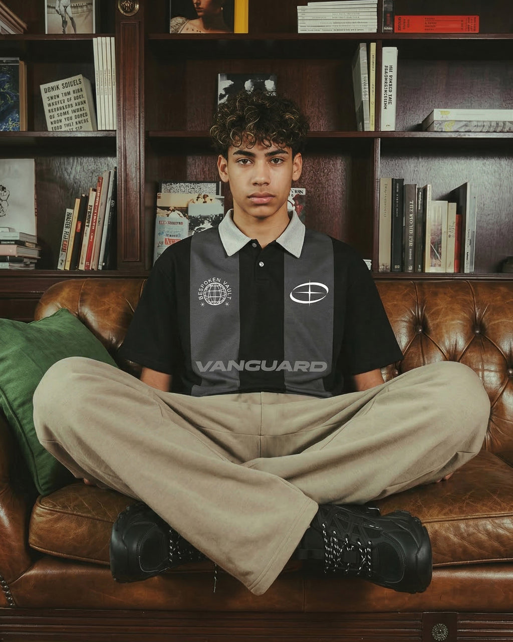 THE URBAN WIDE-LEG TROUSERS GREEN - UNISEX