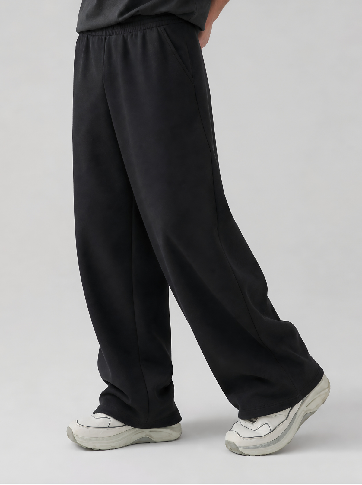 THE URBAN WIDE-LEG TROUSERS BLACK - UNISEX