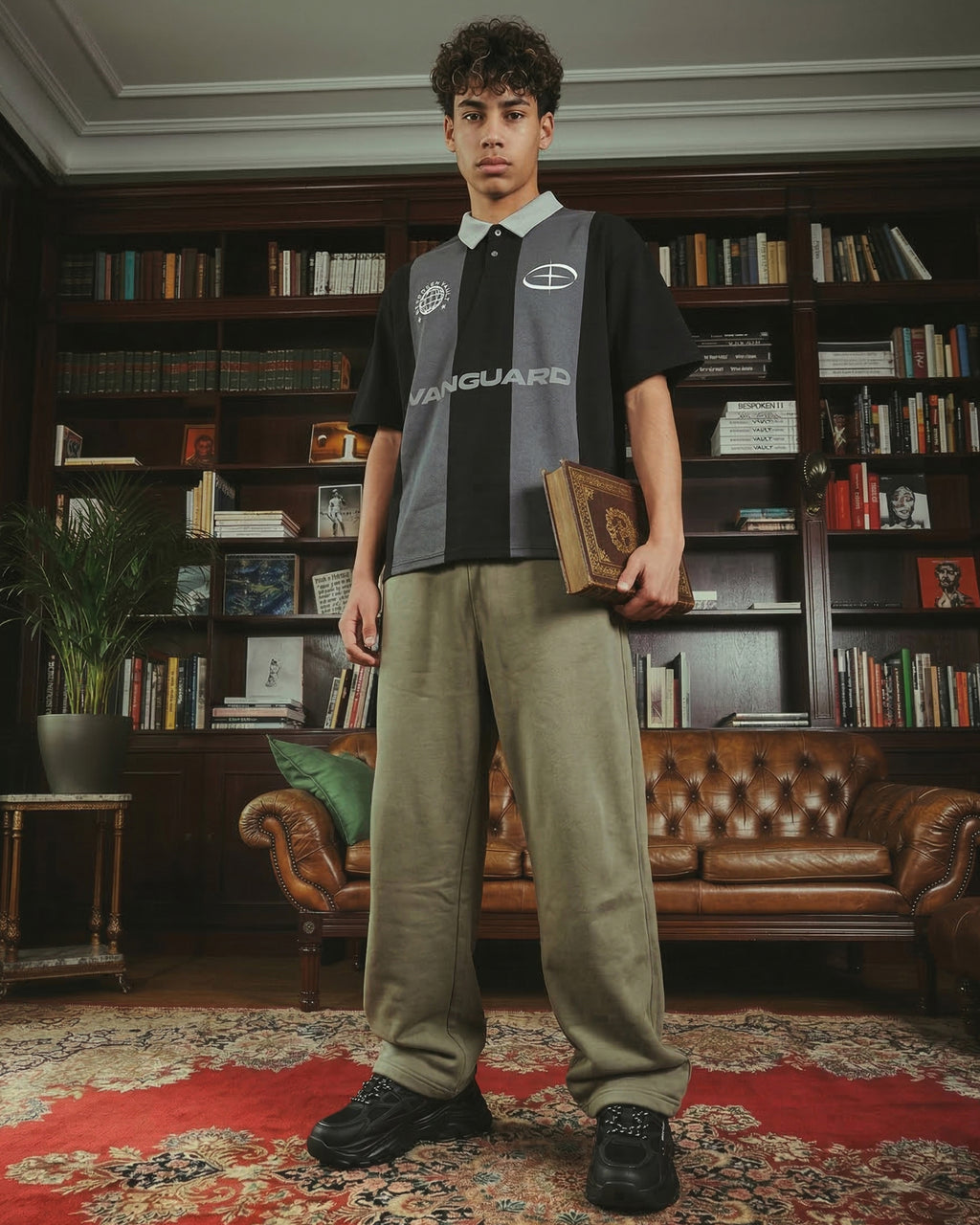 THE URBAN WIDE-LEG TROUSERS GREEN - UNISEX