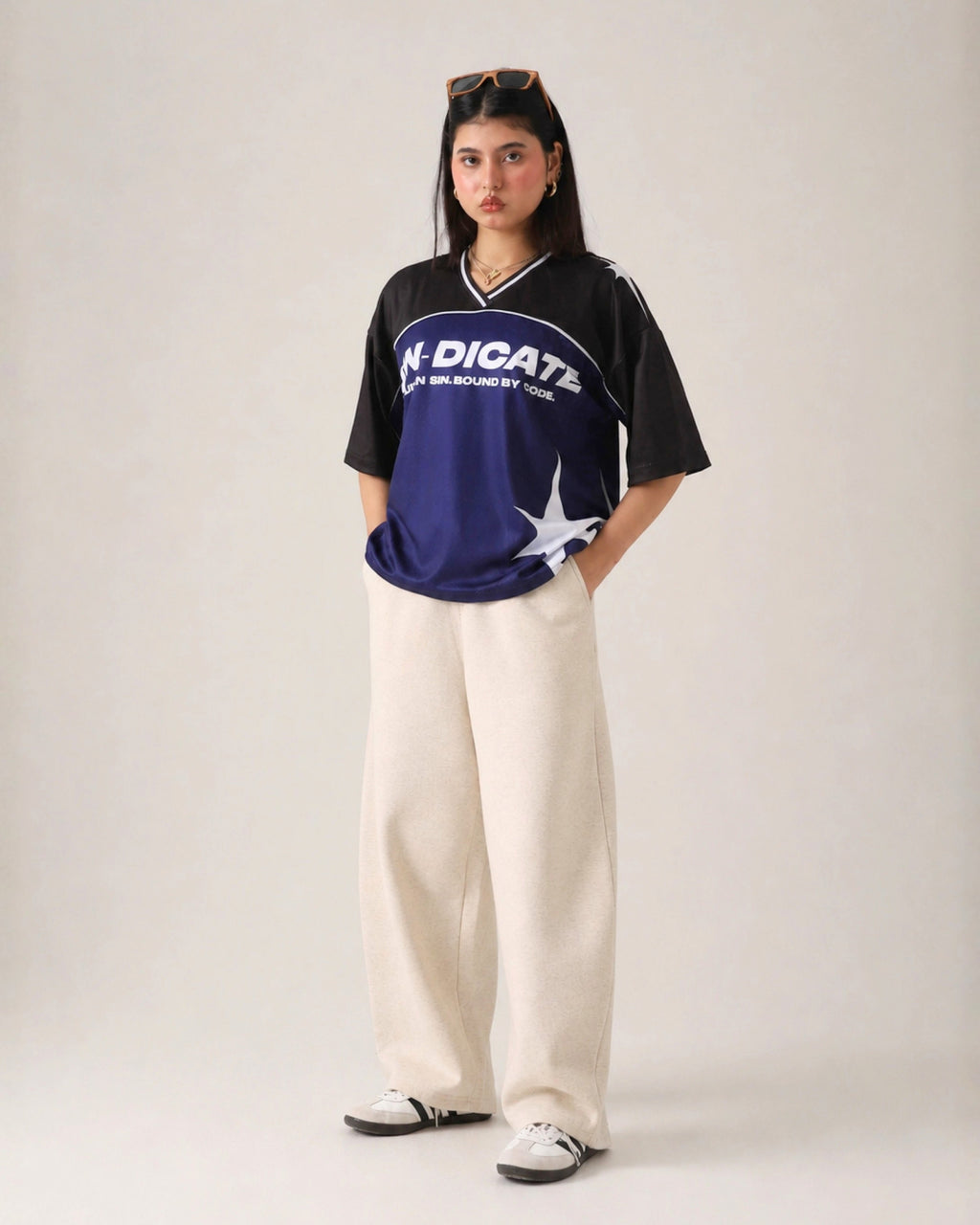 THE BONE IVORY LOOSE TROUSER