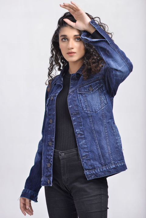 MEDIUM INDIGO DENIM JACKET - UNISEX