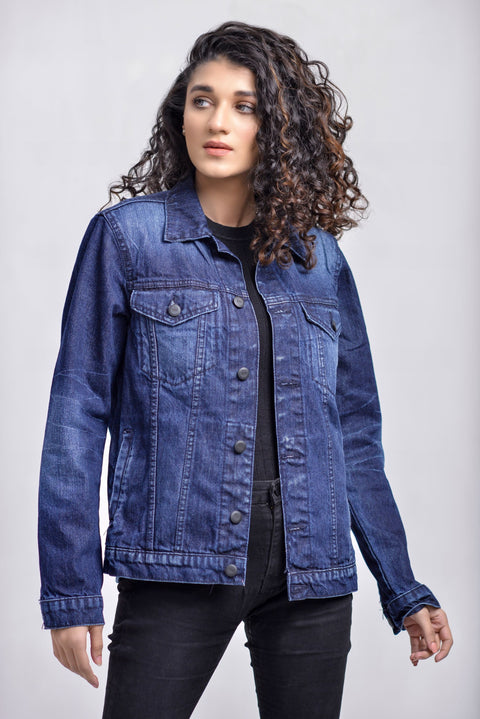 MEDIUM INDIGO DENIM JACKET - UNISEX