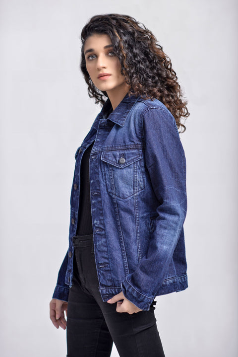 MEDIUM INDIGO DENIM JACKET - UNISEX