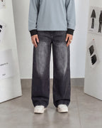 Mid-Grey Baggy Denim - Loose Fit - UNISEX