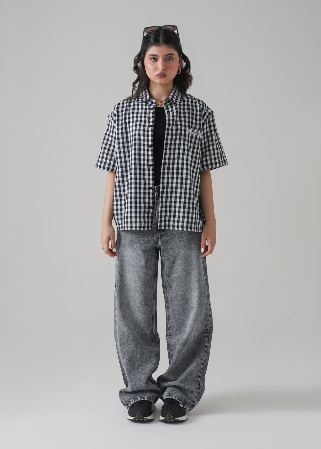 THE ANARCHY CHECK BOXY-FIT SHIRT