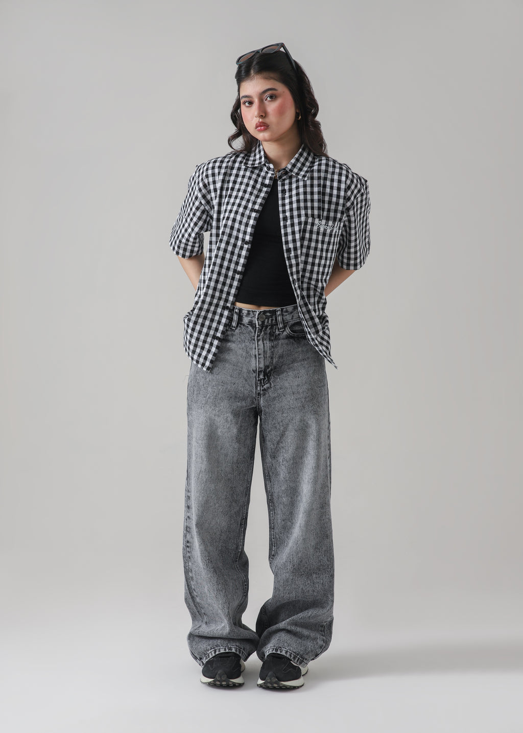 THE ANARCHY CHECK BOXY-FIT SHIRT