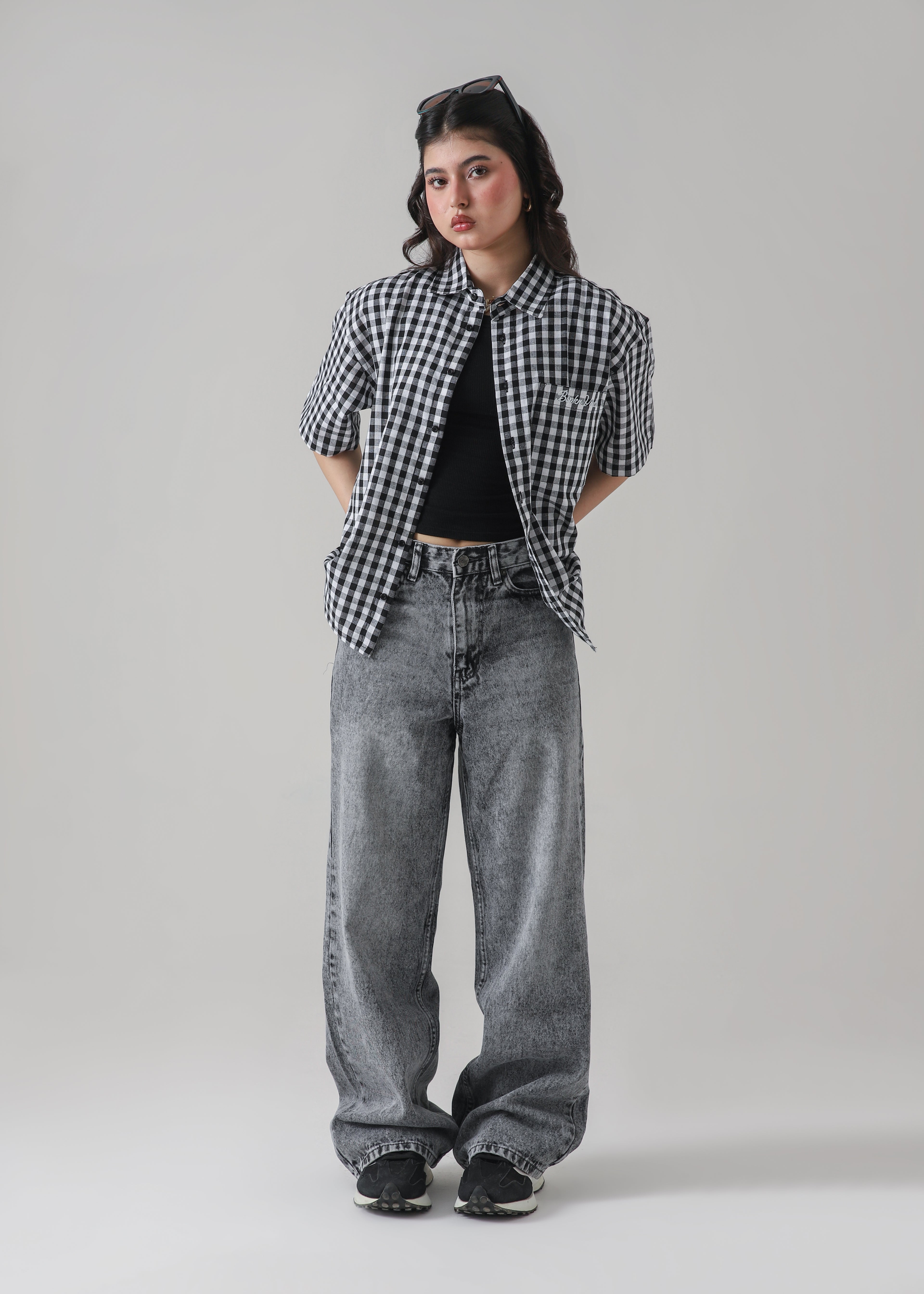 THE ANARCHY CHECK BOXY-FIT SHIRT
