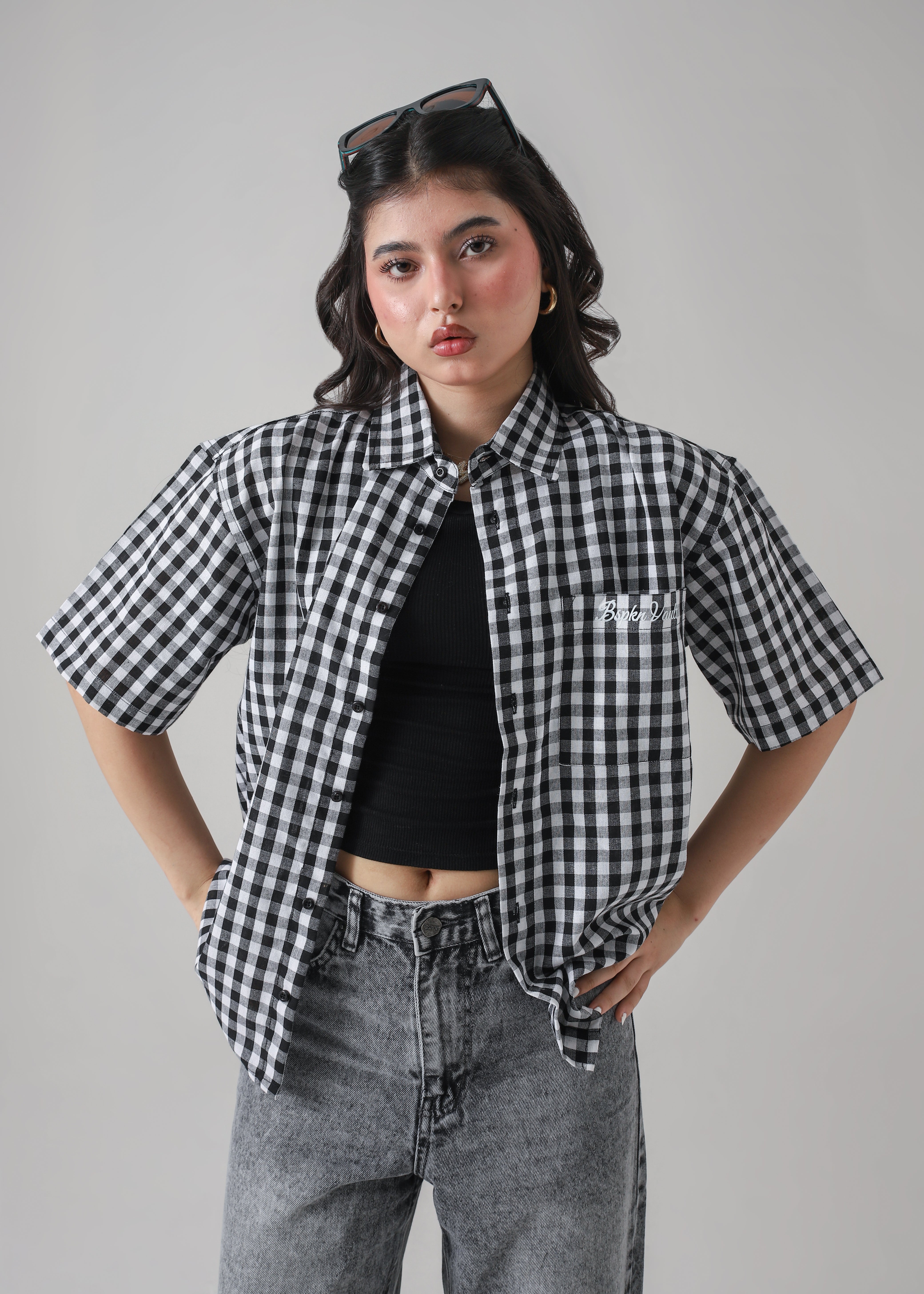 THE ANARCHY CHECK BOXY-FIT SHIRT Secondary image