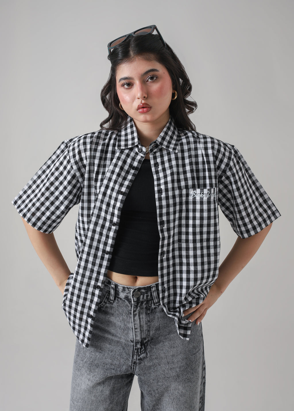 THE ANARCHY CHECK BOXY-FIT SHIRT
